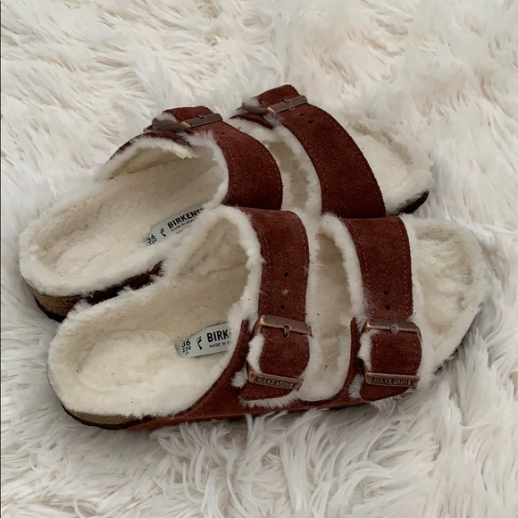 Birkenstock Arizona Shearling Sandals - Picture 7 of 8
